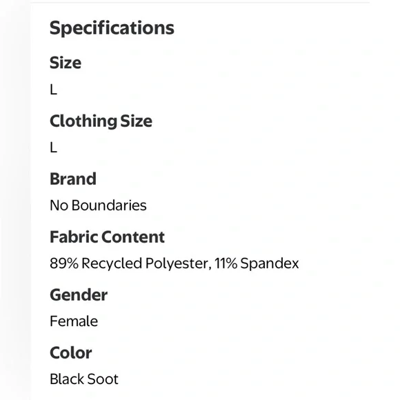 🔴 3/$12 No Boundaries Elegant Black V-Neck Crop Top! NWT! Size Large. - Picture 4 of 8